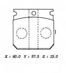 4 SERIES-ISUZU, BRAKE SHOES