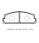 2 SERIES-TOYOTA, BRAKE SHOES